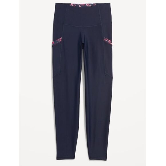 Old Navy High Waisted Powersoft Side Pocket 7/8 Length Leggings NWT Size Small - Picture 4 of 7